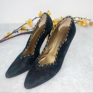 Saint Laurent | YSL Womens Sz 7 Vintage Black Heels Pumps